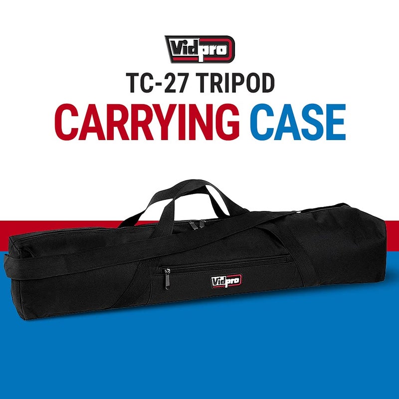 VidPro TC-27 Padded Tripod Bag carries 27-Inch Long Tripods - Image 2